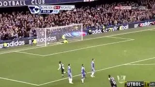 Chelsea vs Newcastle Cisse's Unbelievable Goal (HD)