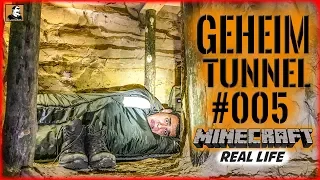 Survival Mattin baut GEHEIMTUNNEL #005 | MINECRAFT Real Life | BUSHCRAFT CAMP SHELTER ÜBERNACHTUNG