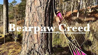 Bearpaw Creed recurve, first impressions