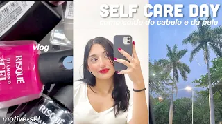 self care vlog: como cuido da minha pele e cabelo, organizando meu quarto, fazendo as unhas
