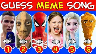 🎤🎵 GUESS MEME & WHO'S SINGING 🔥 | Lay Lay, King Ferran,Salish Matter, MrBeast, Elsa, Tenge, KiKa Kim