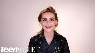 Kiernan Shipka Talks Mad Men, Eyeliner, and Her Famous Brows in Her Teen Vogue Video Debut