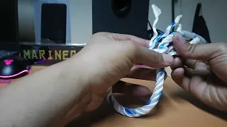 How to make eye splice using 4 strand rope