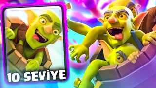 10 Seviye Goblin Fıçısı İle Dünya İlk 50'De Oynadım😱🏆#clashroyale