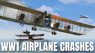 Airplane Crashes, Engine Fires & Gunfights! V12 | Flying Circus Volume I & Rise of Flight Crashes