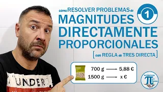 MAGNITUDES DIRECTAMENTE PROPORCIONALES | Ejercicio #1 | Problemas resueltos con REGLA de 3 DIRECTA 🤗