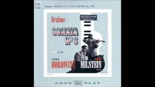 Brahms - Violin sonata n°3 - Milstein / Horowitz