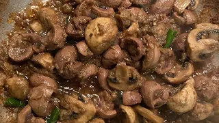 Making delicious home-made lamb kidney ￼