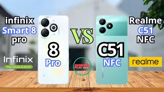 infinix smart 8 pro vs Realme C51, Realme C51 vs infinix smart 8 pro, infinix smart 8 pro,Realme C51