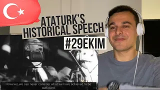 Italian Reaction to 🇹🇷 Bir Milleti Baştan Yaratan Nutuk (10 Yıl Nutku) #Atatürk #29Ekim #republicday