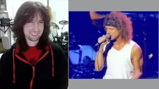 British guitarist analyses Foreigner live in 1993 with Lou Gramm!