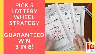 Pick 5 Lottery Wheel Strategy - Guaranteed Win 3 In 8!