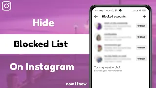 Can You Hide Instagram Blocked List?!! 2023