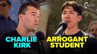 Charlie Kirk Puts ARROGANT College Student In His Place 👀🔥 | Best Debates