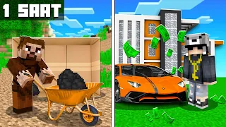 EVSİZ VS MİLYONER FİLMİ 😱 - Minecraft