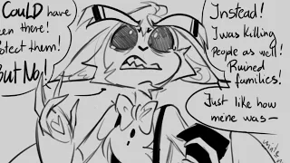 Husk reveals his past. - Hazbin Hotel comic dub