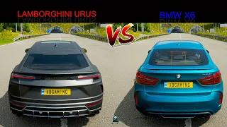 Forza Horizon 4 || Lamborghini URUS vs BMW X6 || Battles from CARWOW || 4K 60FPS