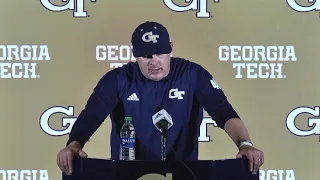 GT Football: #BCvsGT Coach Collins Postgame Presser