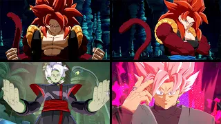 NEW SSR Goku Black, SSJ4 Gogeta, & Fused Zamasu Special Quotes(Season 3) | Dragon Ball FighterZ