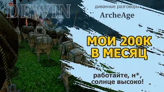 Archeage: Как я зарабатывала по 200 000 голд в месяц