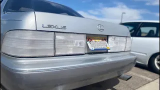 How to CLEAR LS400 TAIL LIGHTS!