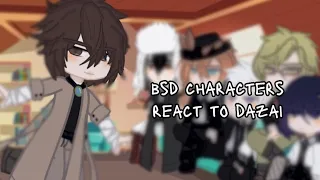 ✨️ Bsd characters react to dazai ✨️{short} Soukoku?/Fyozai? Part 1/? made by: @Cr3zy4u