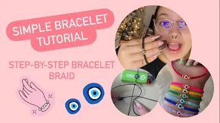 Bracelet Tutorial!!! Simple Evil Eye Bracelet!