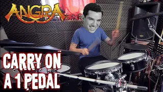 Si Buddy Rich tocase "Carry On" de Angra (DRUM COVER a 1 pedal)