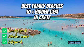 Top 10 Family beaches in Crete Greece Travel Guide 4K