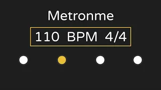 Metronome | 110 BPM | 4/4 Time (with Accent )