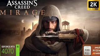 Assassins Creed Mirage RTX 4070 Ryzen 5 5600X Native 1440p Ultra Settings