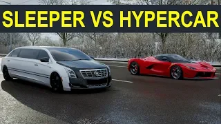 Cadillac Limo vs. Ferrari LaFerrari - Forza Horizon 4 Drag Race