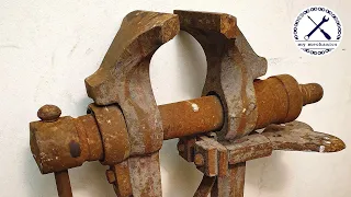 Huge Rusty Leg Vise - Perfect Restoration