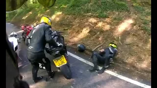 MOTORCYCLE CRASHES ON THE ROAD & Mishap Moments Caught on Camera [Ep #09]