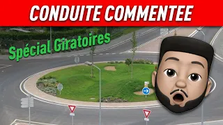 Conduite Commentée - Spécial Carrefour à sens Giratoires Permis de conduire 2022