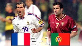 France 2 - 1 Portugal (Zidane x Figo) ● Euro 2000 | Extended Highlights & Goals