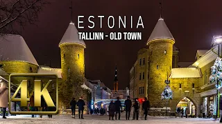 TALLINN OLD TOWN WALKING TOUR 🎄 WINTER IN TALLINN ESTONIA