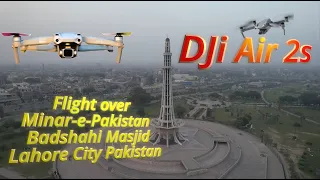 4k Ultra HD Film, Aerial Historical Royal Mosque Badshahi Masjid & Minar e Pakistan, DJi Air 2s