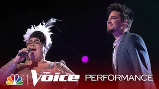 Katie Kadan and Adam Lambert Perform a Duet to "Believe" - The Voice Live Finale 2019