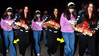 Aishwarya Rai's angry reaction as Aaradhya walking Abnormally bcz of her Leg problem