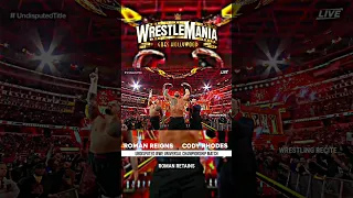 WrestleMania 39 Roman Reigns Vs Cody Rhodes