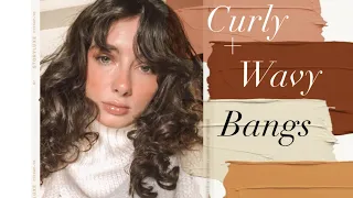 How I Cut + Style My Curly/Wavy Bangs