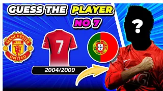 Guess the Legend of football club   No  7 Player | Tuti Football Quiz 2024