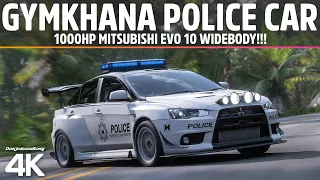 Forza Horizon 5 - 1000HP Gymkhana Police Car!! - Mitsubishi Evo 10 Widebody