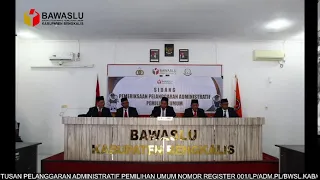 SIDANG PUTUSAN PELANGGARAN ADMINISTRATIF PEMILIHAN UMUM | 30 MEI 2024