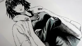 Drawing Fubuki "Hellish Blizzard" || One Punch Man