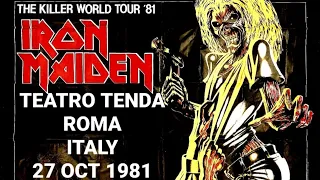 Iron Maiden - Teatro Tenda, Roma, Italy, 27 oct 1981