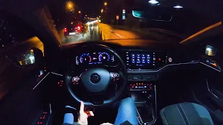 2021 VW POLO 1.0 TSI R-LINE 110 PS NIGHT POV TOPSPEED AUTOBAHN DRIVE A3 WUERZBURG (60 FPS)