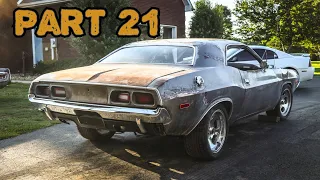 ABANDONED Dodge Challenger Rescued After 35 Years Part 21: HEMI Engine Build!