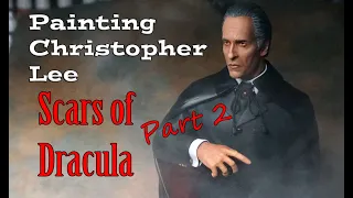 Painting Christopher Lee as Dracula Part 2